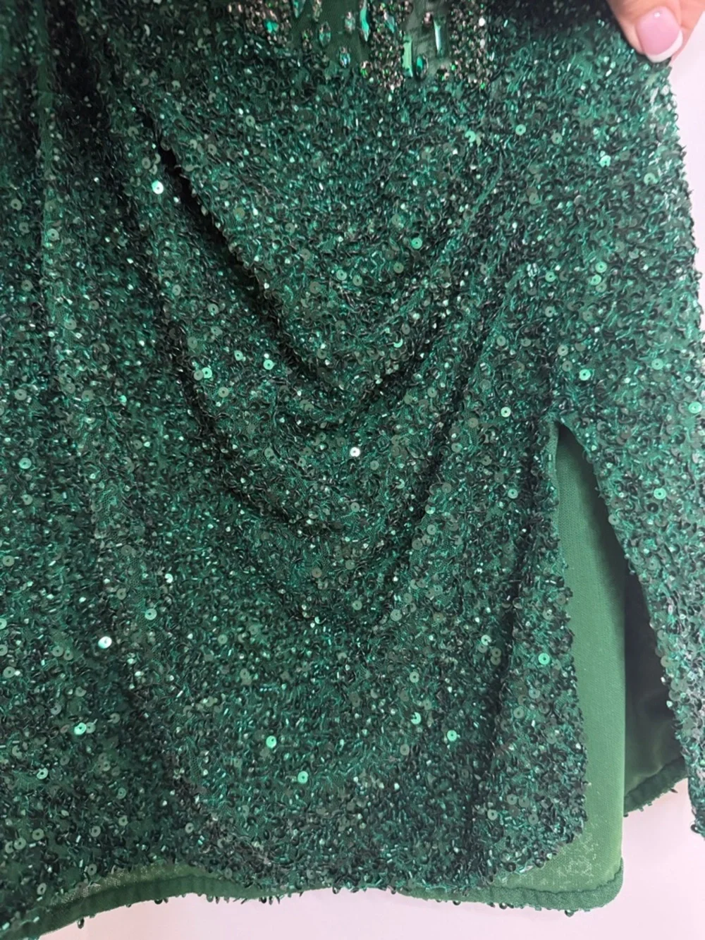 NWT PORTIA&SCARLETT Emerald Beaded Strapless Cocktail Dress size 0